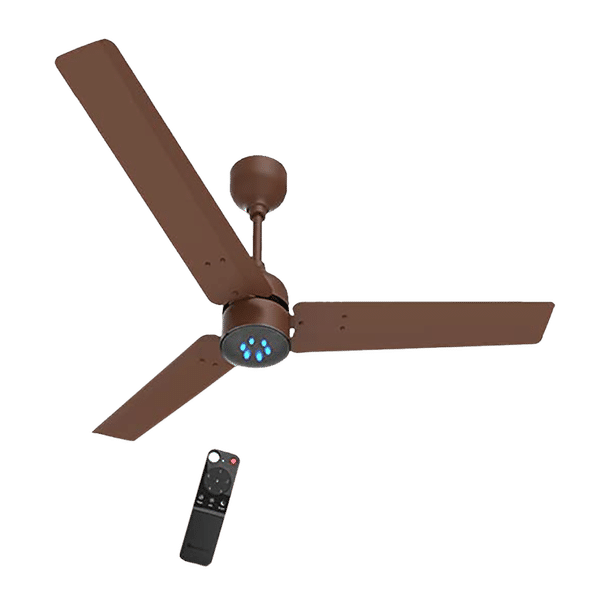 atomberg Renesa 90cm Sweep 3 Blade Ceiling Fan (5 Star BEE Rated With Remote Control, Matt Brown)_1