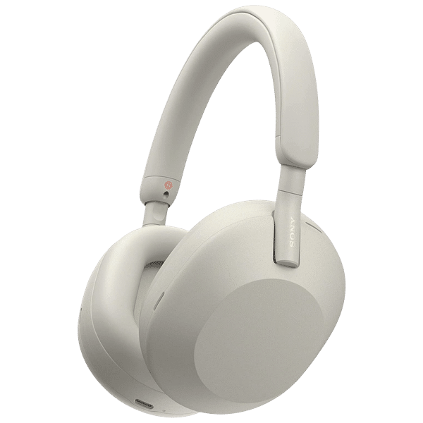 SONY WH-1000XM5 Bluetooth Headphone with Mic (Auto Noise Cancelling Optimizer, Over Ear, Silver)_1
