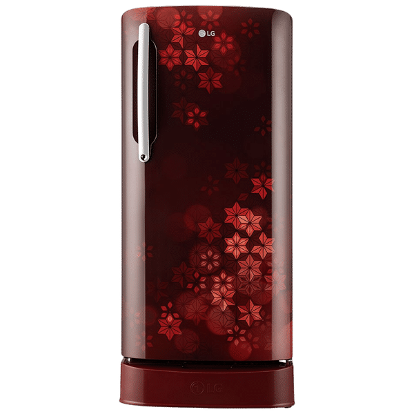 LG 204 Litres 5 Star Direct Cool Single Door Refrigerator with Anti Bacterial Gasket (GL-D211HSQZ, Scarlet Quartz)_1