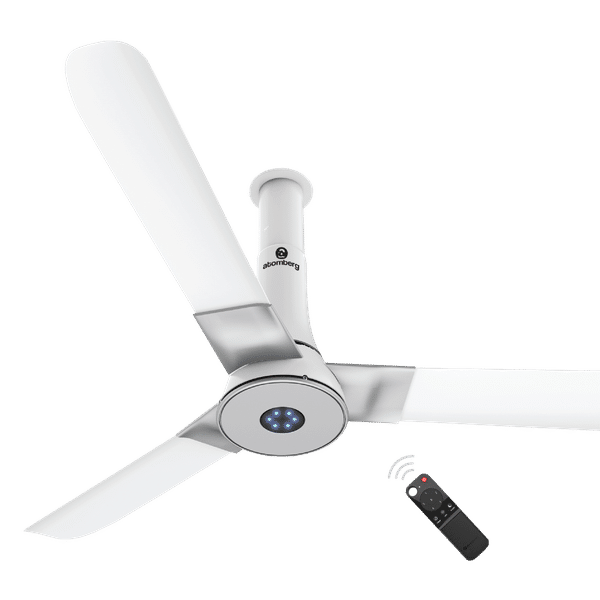 atomberg Studio+ 120cm Sweep 3 Blade Ceiling Fan (5 Star BEE Rated With Remote Control, Marble White)_1