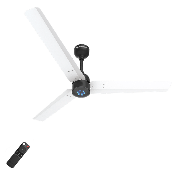atomberg Renesa 120cm Sweep 3 Blade Ceiling Fan (5 Star BEE Rated With Remote Control, White and Black)_1