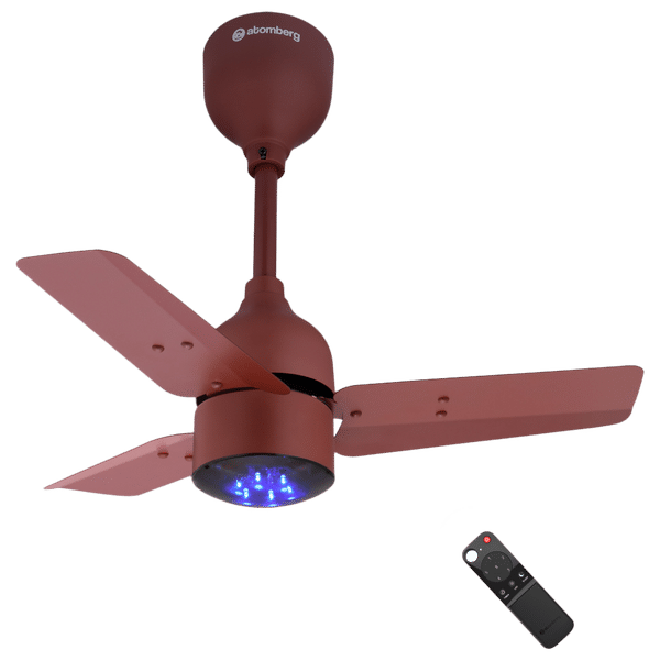 atomberg Renesa 60cm Sweep 3 Blade Ceiling Fan (5 Star BEE Rated With Remote Control, Matte Brown)_1