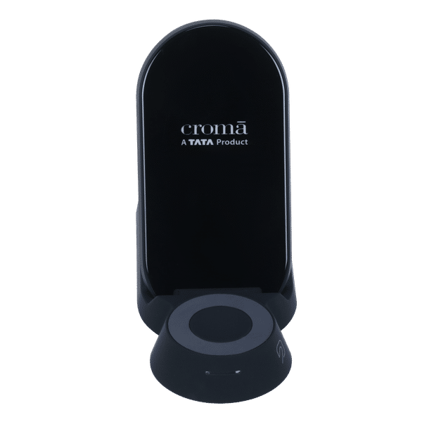 Croma 15W 3-in-1 Wireless Charger for iPhone 8, 11, 12, 13, SE, X, XS, iWatch 1, 2, 3, 4, 5, 6, 7, SE & AirPods Pro, 2, 3 (Qi Certified, Foreign Object Detection, Black)_1