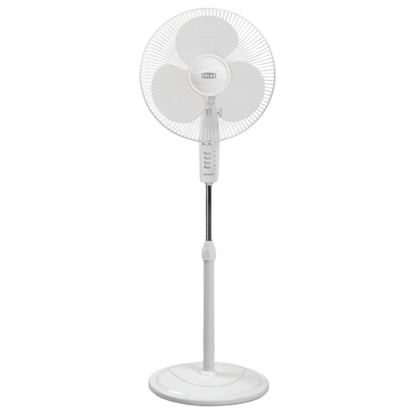POLAR Annexer 40cm Sweep 3 Blade Pedestal Fan (Auto-thermal Overload Protection, ANNEXERRNSBL, White and Blue)_1