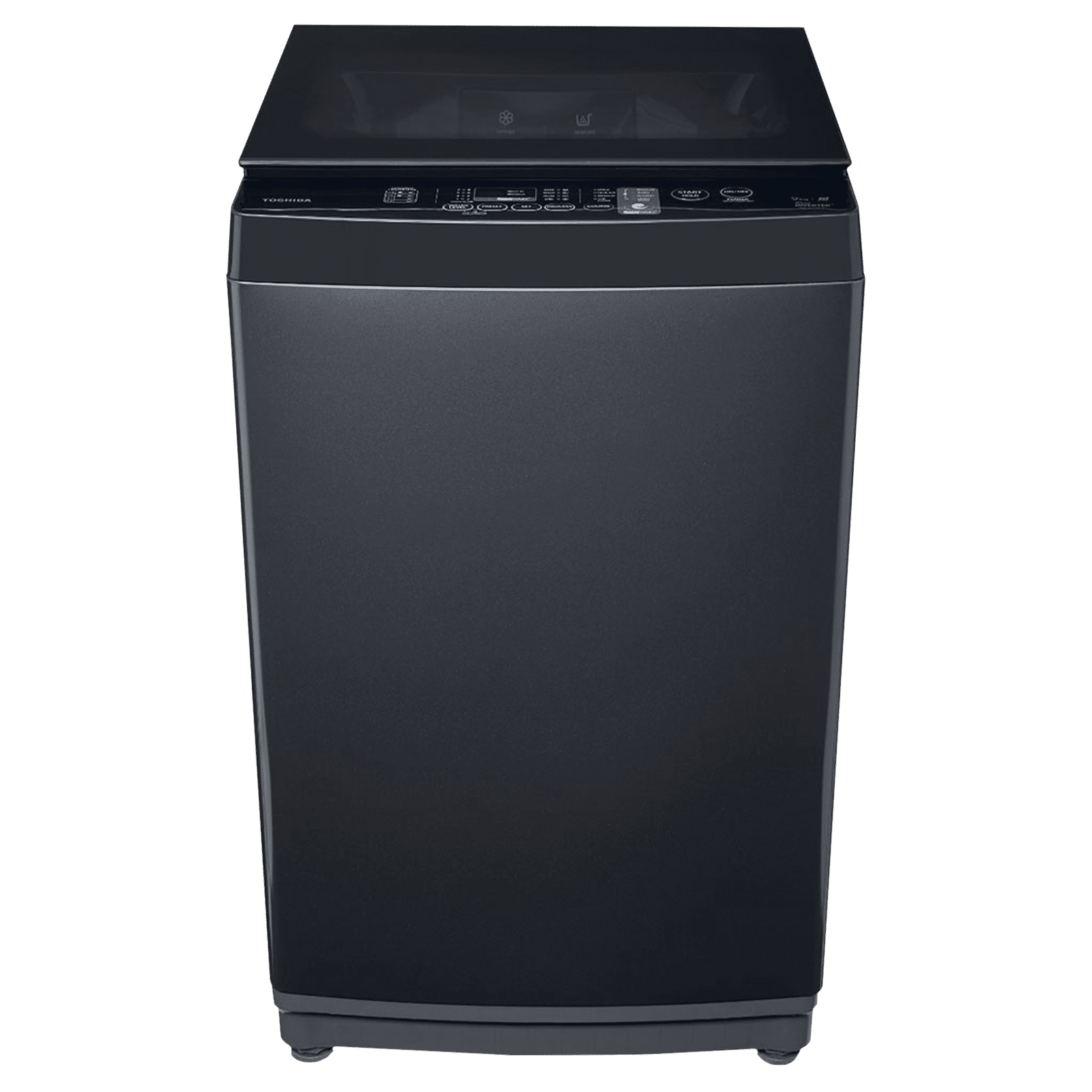 TOSHIBA 8 kg 5 Star Inverter Fully Automatic Top Load Washing Machine (AW-DJ900D-IND, i-Clean Function, Dark Silver)