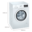 SIEMENS 7 kg 5 Star Fully Automatic Front Load Washing Machine (iQ300, WM12J16WIN, Wave Drum, White)_2