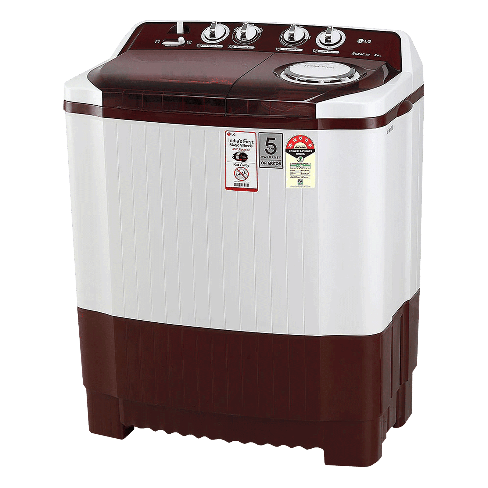 Buy LG 8 kg 5 Star Semi Automatic Washing Machine with Lint Filter ...