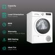 BOSCH 7 kg 5 Star Fully Automatic Front Load Dryer (Series 4, WTN86203IN, Auto Dry Function, White)_2