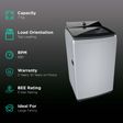 BOSCH 7 kg 5 Star Fully Automatic Top Load Washing Machine (Series 2, WOE703S0IN, ExpertCare Wash System, Silver)_2