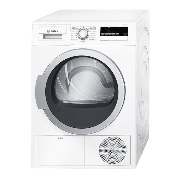 BOSCH 8 kg Fully Automatic Front Load Dryer (Series 4, WTB86202IN, In-Built Heater, White)_1