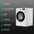 BOSCH 8 kg 5 Star Fully Automatic Front Load Washing Machine (Series 6, WAJ24267IN, Anti Wrinkle Function, White)_2