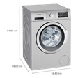 SIEMENS 7 kg 5 Star Fully Automatic Front Load Washing Machine (iQ300, WM12J26SIN, Wave Drum, Silver)_2