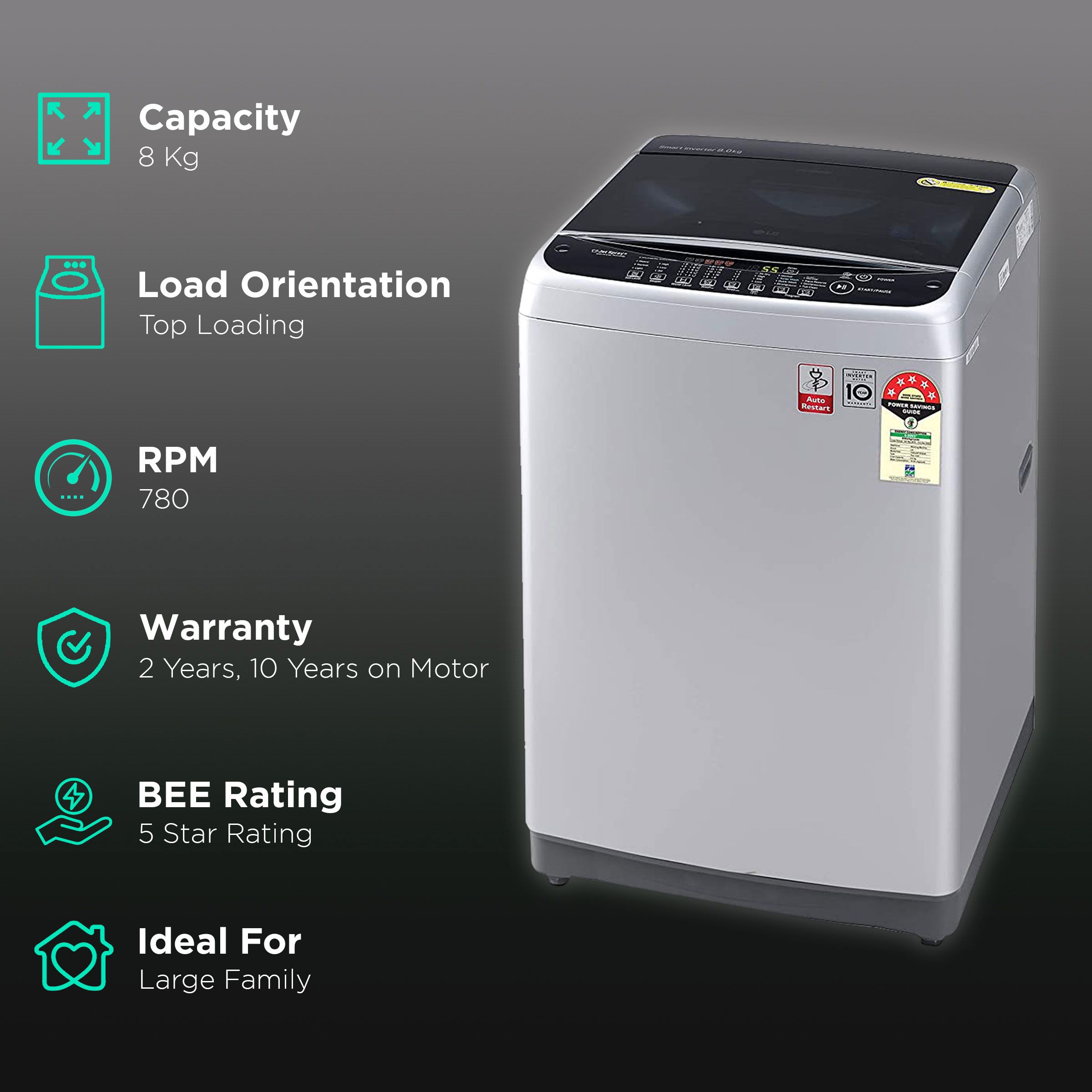 lg 8 kg washing machine croma