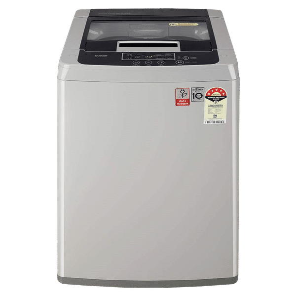 LG 6.5 kg 5 Star Inverter Fully Automatic Top Load Washing Machine (T65SKSF1Z.ASFQEIL, Smart Inverter Technology, Middle Free Silver)_1