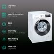 SIEMENS 8 kg 5 Star Inverter Fully Automatic Front Load Washing Machine (iQ500, WM14J46WIN, Wave Drum, White)_2
