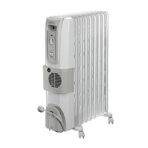 De'Longhi HOR 3000 Watts Fan Oil Filled Heater (Thermostat Control, KH771230V, White)_1