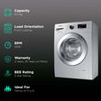 SAMSUNG 6.5 kg 5 Star Fully Automatic Front Load Washing Machine (12 Wash Programs, WW66R20GKSS/TL, Silver)_2