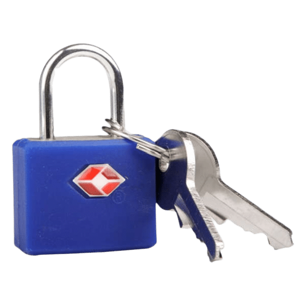 TRAVEL BLUE Identi Keys Locks (TSA Approved, TB-027B, Bright Blue)_1