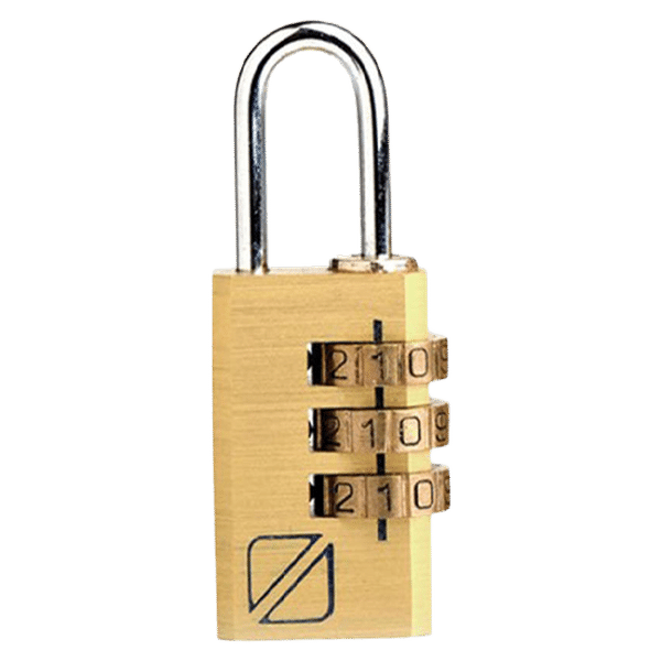 TRAVEL BLUE Numeric Combination Lock (3 Dial Combination, TB-031GD, Gold)_1
