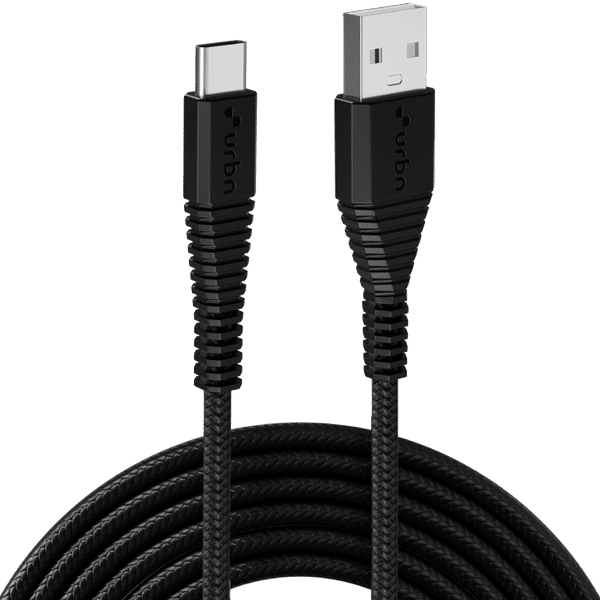 urbn Type C to Type B 4.95 Feet (1.5 M) Cable (Tangle-free Design, Black)_1
