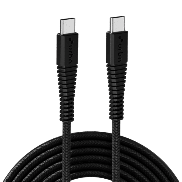 urbn Type C to Type C 4.95 Feet (1.5 M) Cable (Tangle-free Design, Black)_1