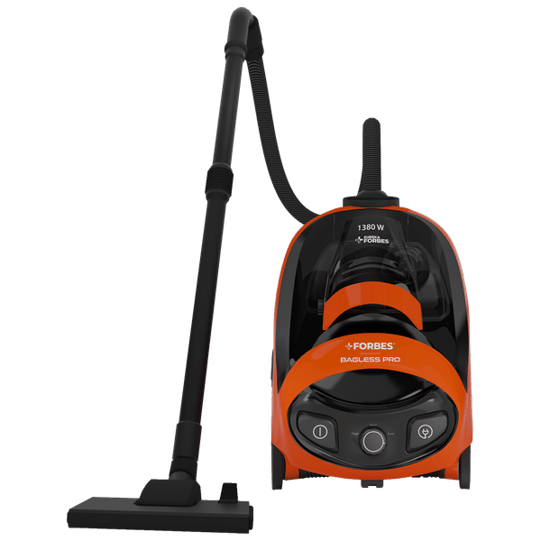 EUREKA FORBES Bagless Pro 1380 Watts Dry Vacuum Cleaner (Cyclonic Technology, GFCDBAGPRO0000, Orange and Black)_1