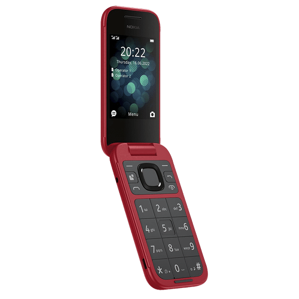 NOKIA 2660 Flip (128MB, Dual SIM, Rear Camera, Red)_1