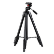 FotoPro DIGI-3400 121cm Adjustable Tripod for Mobile and Camera (3 Way Head with Adjustable Pan, Black)_1