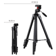 FotoPro DIGI-3400 121cm Adjustable Tripod for Mobile and Camera (3 Way Head with Adjustable Pan, Black)_3