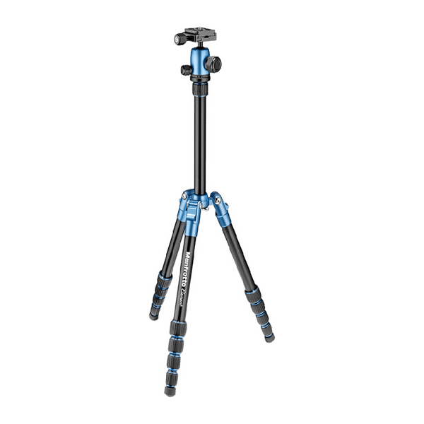 Manfrotto Element 143cm Adjustable Tripod for Camera (360 Degree Panoramic Rotation, Blue)_1