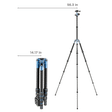 Manfrotto Element 143cm Adjustable Tripod for Camera (360 Degree Panoramic Rotation, Blue)_3