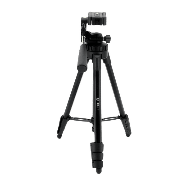 Croma 128cm Adjustable Tripod for Mobile and Camera (3 Way Pan Head, Black)_1