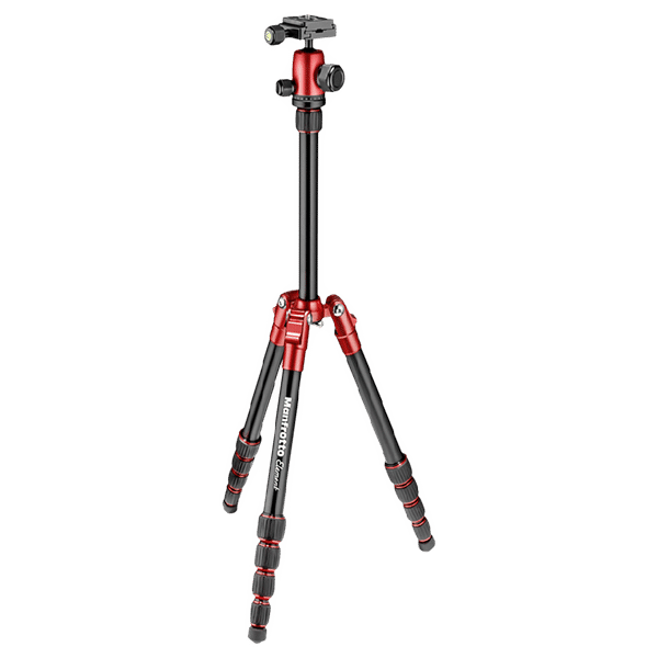 Manfrotto Element 143cm Adjustable Tripod for Camera (360 Degree Panoramic Rotation, Red)_1