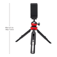 HIFFIN HF-350 19.81cm Adjustable Mini Tripod for Mobile and Camera (Anti Skid Feet, Black)_3