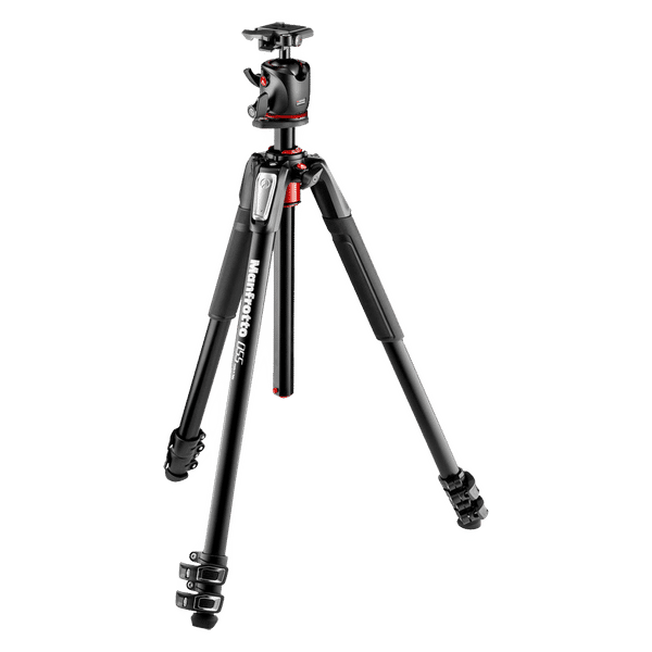 Manfrotto 55 181.5cm Adjustable Tripod for Camera (360 Degree Panoramic Rotation, Black)_1