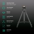 DigiTek Platinum DPTR 880 PRO 165cm Adjustable Tripod for Camera (Fluid Video Head, Black)_2