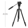 DigiTek DTR 545 VD 166cm Adjustable Tripod for Camera (Portable and Sturdy, Black)_2