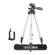 DigiTek DTR 455 LT 130cm Adjustable Tripod for Mobile and Camera (3 Way Head with Adjustable Pan, Black)_4