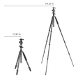 NATIONAL GEOGRAPHIC Travel Photo 188.5cm Adjustable Tripod for Camera (2 in 1, Black)_3