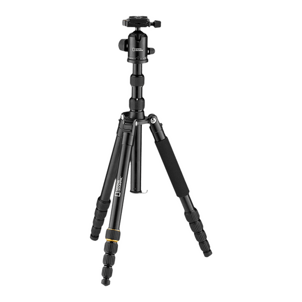 NATIONAL GEOGRAPHIC Travel Photo 158cm Adjustable Tripod for Camera (2 in 1, Black)_1