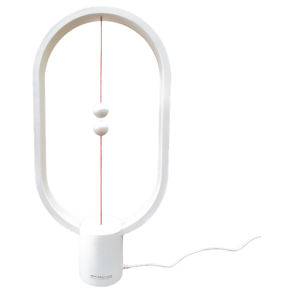 DesignNest Heng Ellipse LED Table Lamp (DH0075WT/HBLEUC, White)_1