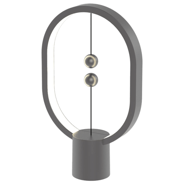 DesignNest Heng Balance Ellipse Mini 3 Watts Table Lamp (35 Lumens, 2700K Colour Temperature, DH0098DG/HBLEMN, Dark Grey)_1