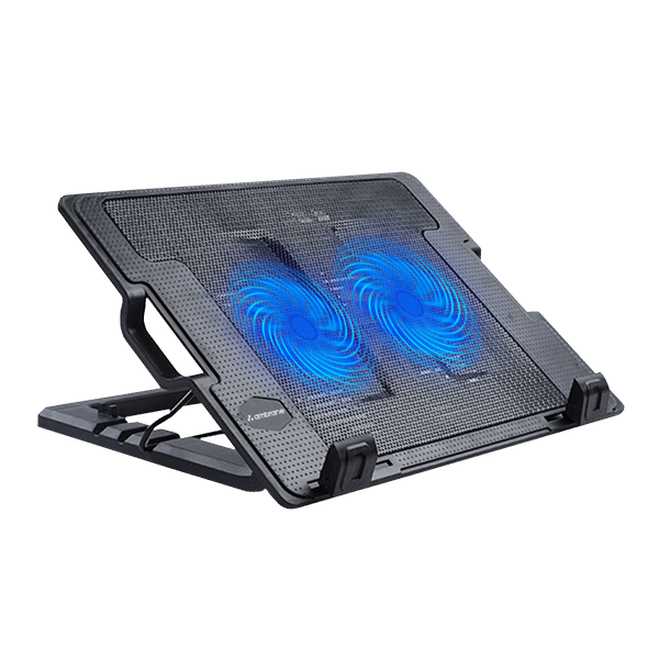 ambrane ChillPad Stand with Cooling Fan for 15.6 inch Laptops (Adjustable Height and Angles, Black)_1