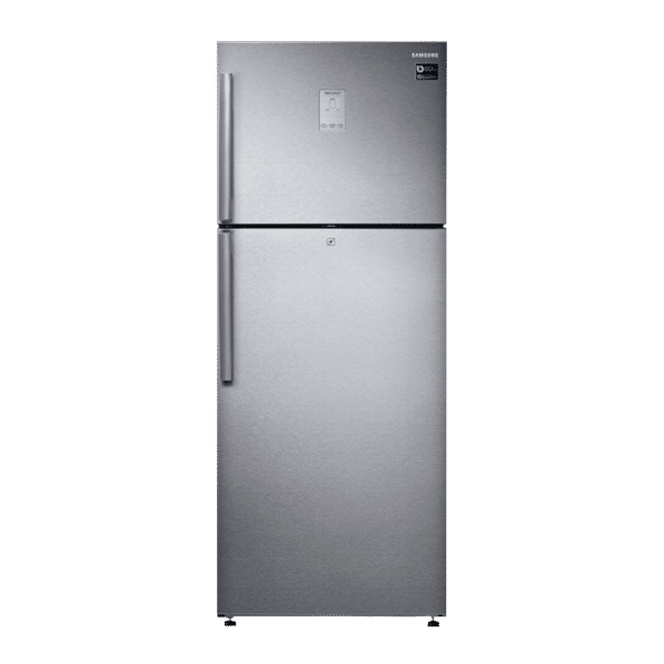 SAMSUNG 465 Litres 3 Star Frost Free Double Door Convertible Refrigerator with Multi Air Flow System (RT47T635ESL/TL, EZ Clean Steel)_1
