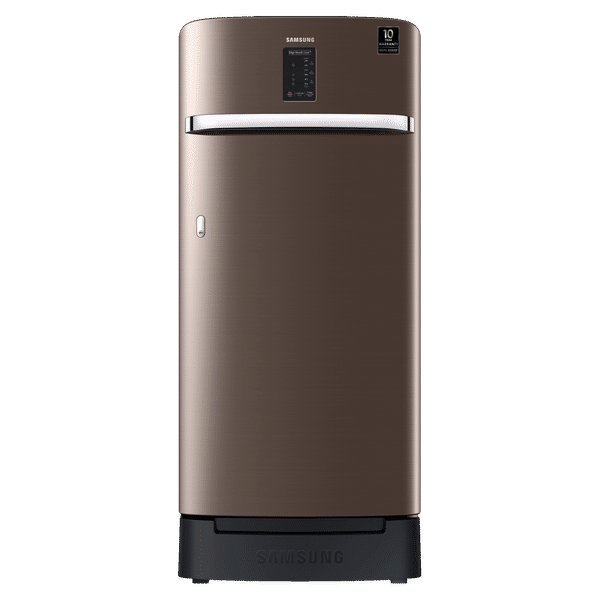 SAMSUNG Digi-Touch Cool 198 Litres 3 Star Direct Cool Single Door Refrigerator with Base Stand Drawer (RR21A2F2YDX/HL, Luxe Brown)_1