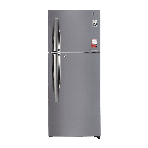 LG 260 Litres 2 Star Frost Free Double Door Convertible Refrigerator with Multi Air Flow System (GL-S292RPZY.APZZEB, Shiny Steel)_1