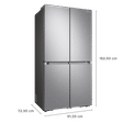 SAMSUNG 705 Litres Frost Free French Door Smart Wi-Fi Enabled Refrigerator with Dual Flex Zone (RF70A90T0SL/TL, Real Stainless)_3