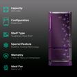 Godrej Edge Duo 255 Litres 3 Star Direct Cool Single Door Refrigerator with Duo Flow Technology (RD EDGE DUO 270C 33 TDI, Jade Purple)_2
