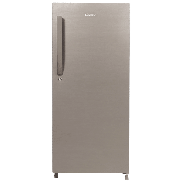 CANDY Silent Forest 195 Litres 3 Star Direct Cool Single Door Refrigerator with Diamond Edge Freezing Technology (CSD1953BS, Brushline Silver)_1