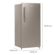 CANDY Silent Forest 195 Litres 3 Star Direct Cool Single Door Refrigerator with Diamond Edge Freezing Technology (CSD1953BS, Brushline Silver)_3